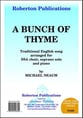 A Bunch of Thyme SSA choral sheet music cover